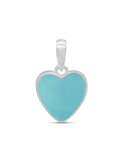 Collar Aqua Calcedonia Corazón