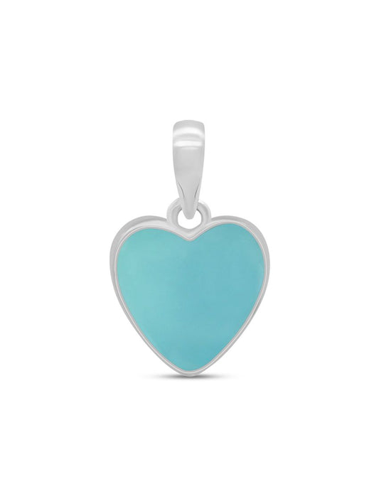 Collar Aqua Calcedonia Corazón