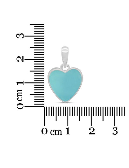 Collar Aqua Calcedonia Corazón