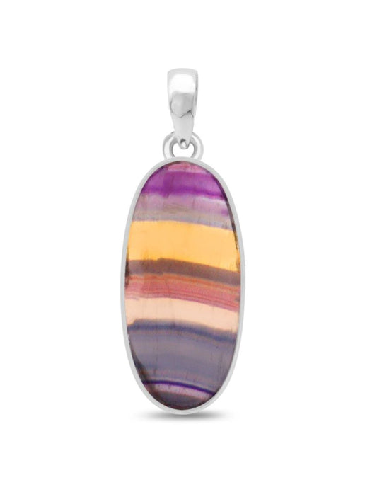 Collar Fluorita Arcoiris Cabujón