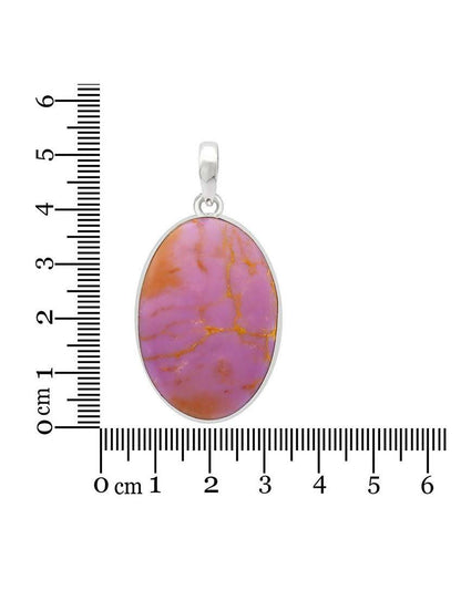 Collar Fosfosiderita Cabujón Oval