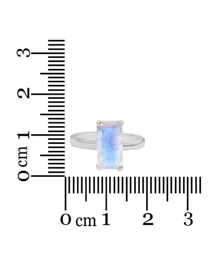 Anillo Piedraluna Facetada