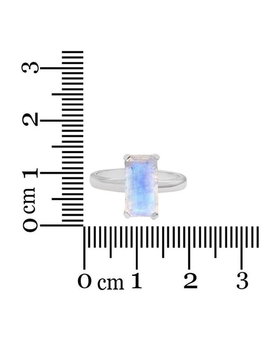 Anillo Piedraluna Facetada