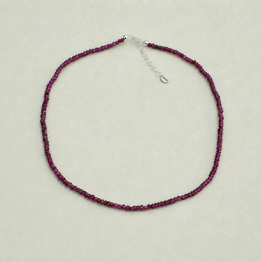 Choker de Granate Facetado